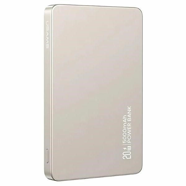 Usams Powerbank Indukcyjny 5000Mah 20W PD Fast Charge Tytanowy/Titanium CY Ser-image