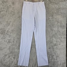 Brooks Brothers Pants Boys 16 Seersucker Straight Leg Stretch Preppy Classic