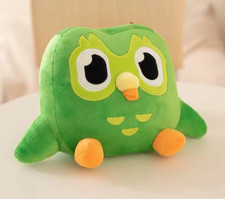Green Duolingo Owl Plush Toy Duo Plushie Of Duo The Owl Cartoon Anime Owl Doll