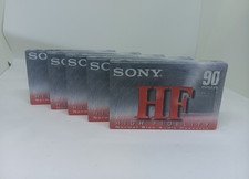 Sony HF 90 High Fidelity Normal Bias Recordable Cassette Tape 90 min Lot of 5