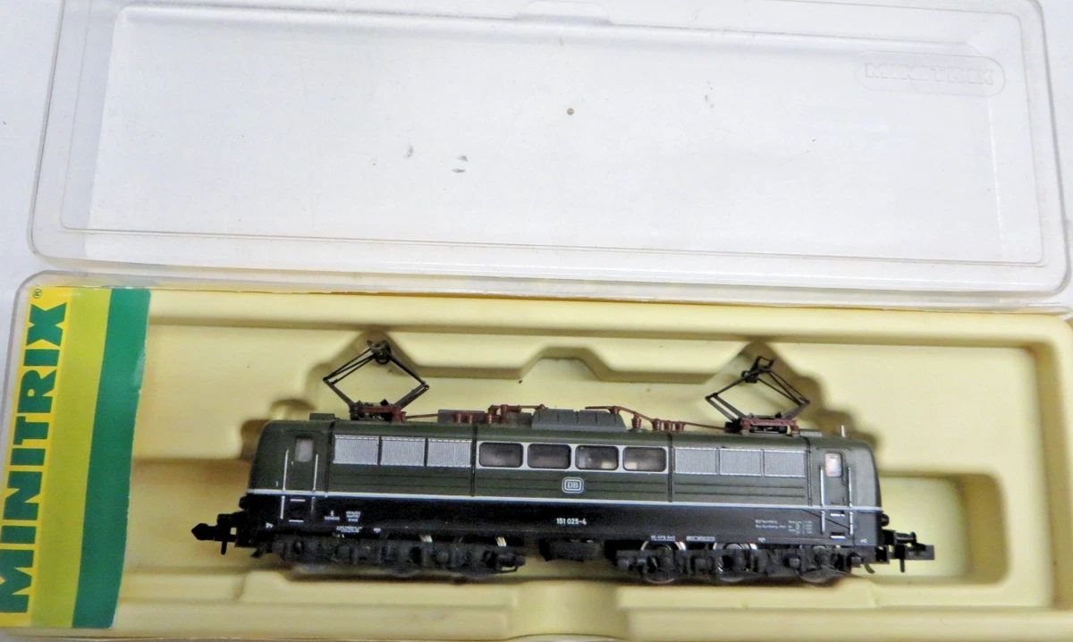 Train Minitrix 1018 Motrice Electrique DRG époque II 5 voitures voyageurs