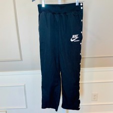 Nike Vintage Men's Y2K Small Tearaway Snap Pants Black Athletic Track