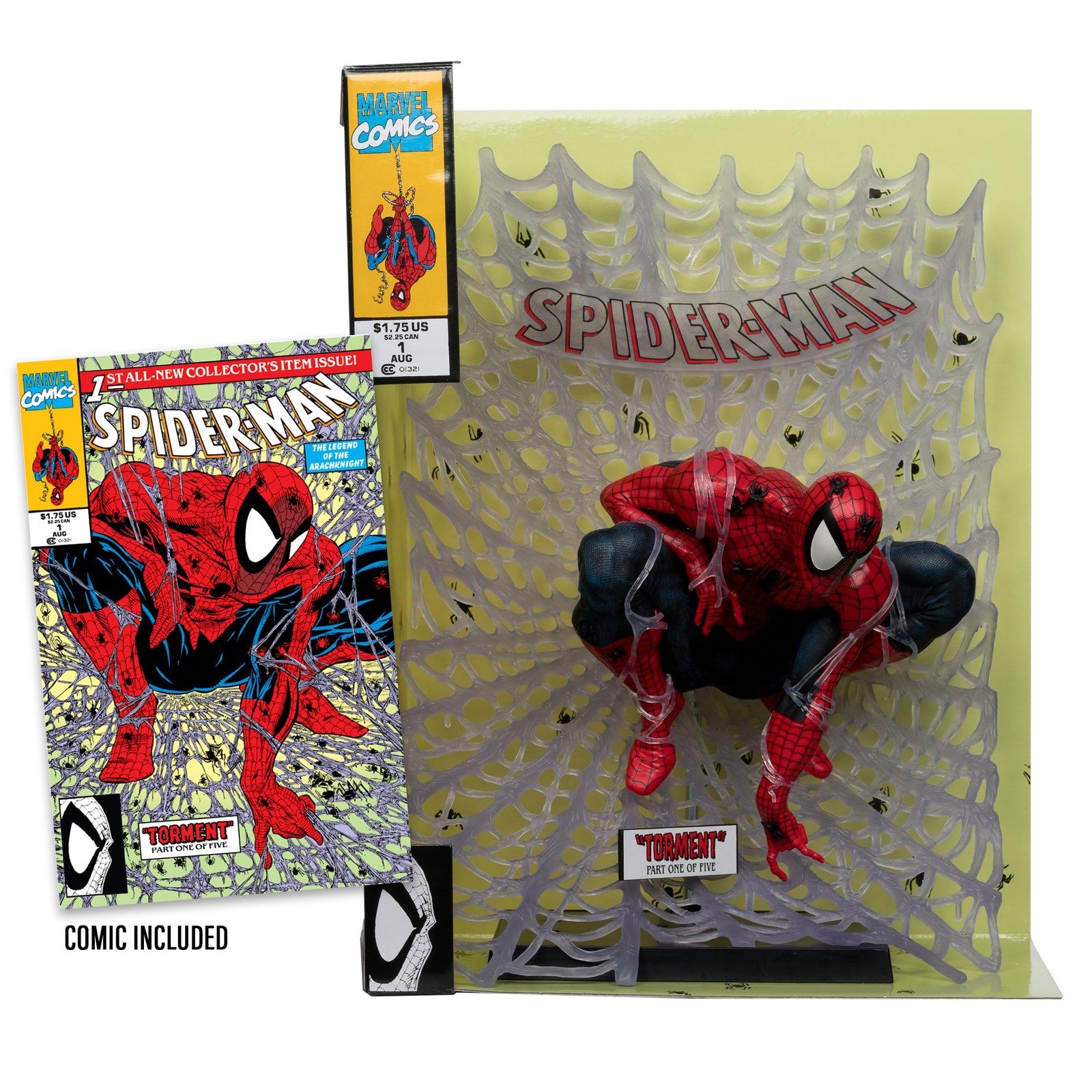 McFarlane Marvel Spider-Man 1:6th Scale Collectible with Scene (Spider-Man #1)