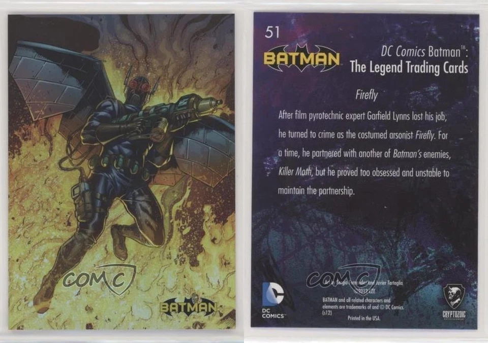 2012-13 Cryptozoic DC Batman: The Legend Foil Firefly #51 0h3w Foto 3 de 3