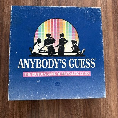 1990 ''Anybody's Guess'' Game Of Revealing Clues By Golden Games Complete