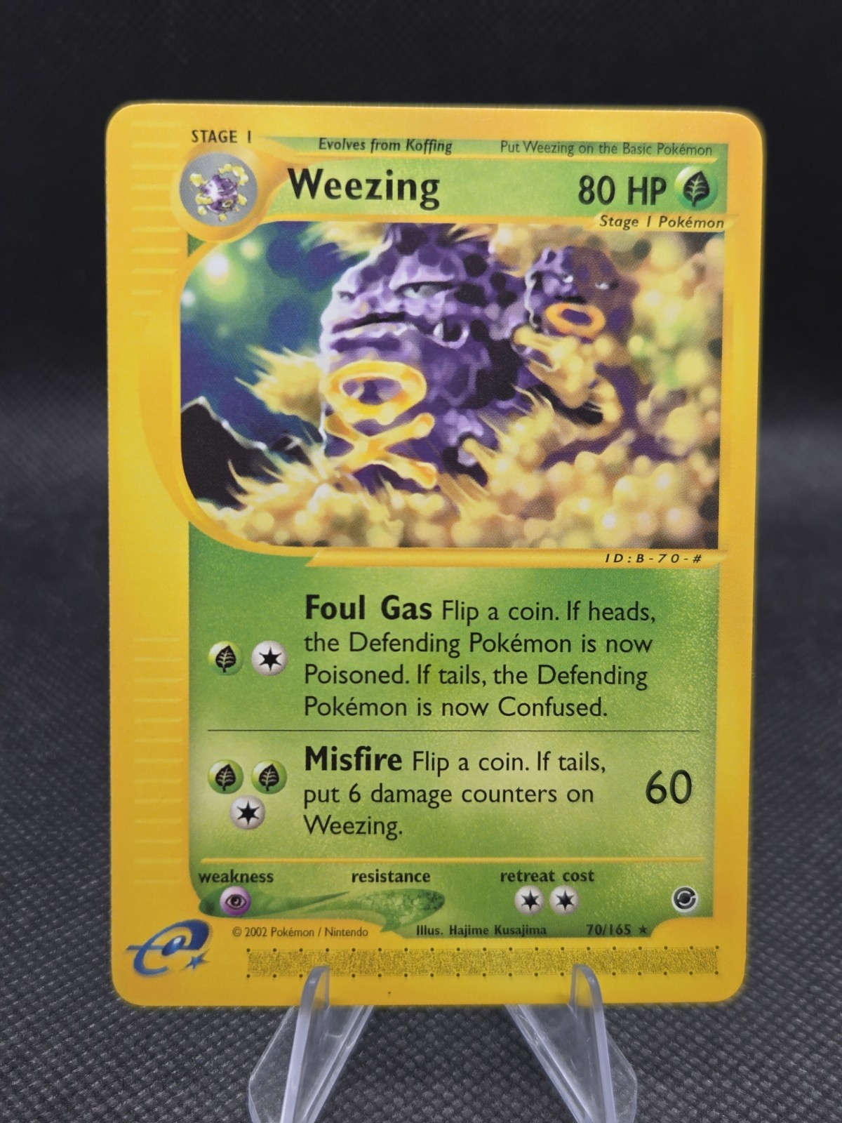 Weezing (Non-holo) 70/165 Pokemon Expedition - NM