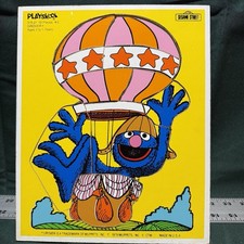 Vintage 1979 Grover Sesame Street Playskool Puzzle Jim Henson Muppets Frank Oz