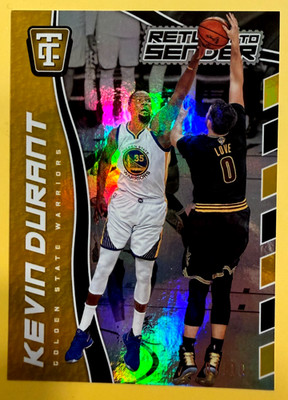 2017 Totally Certified GOLD  07/10 Kevin Durant Warriors Return to Sender