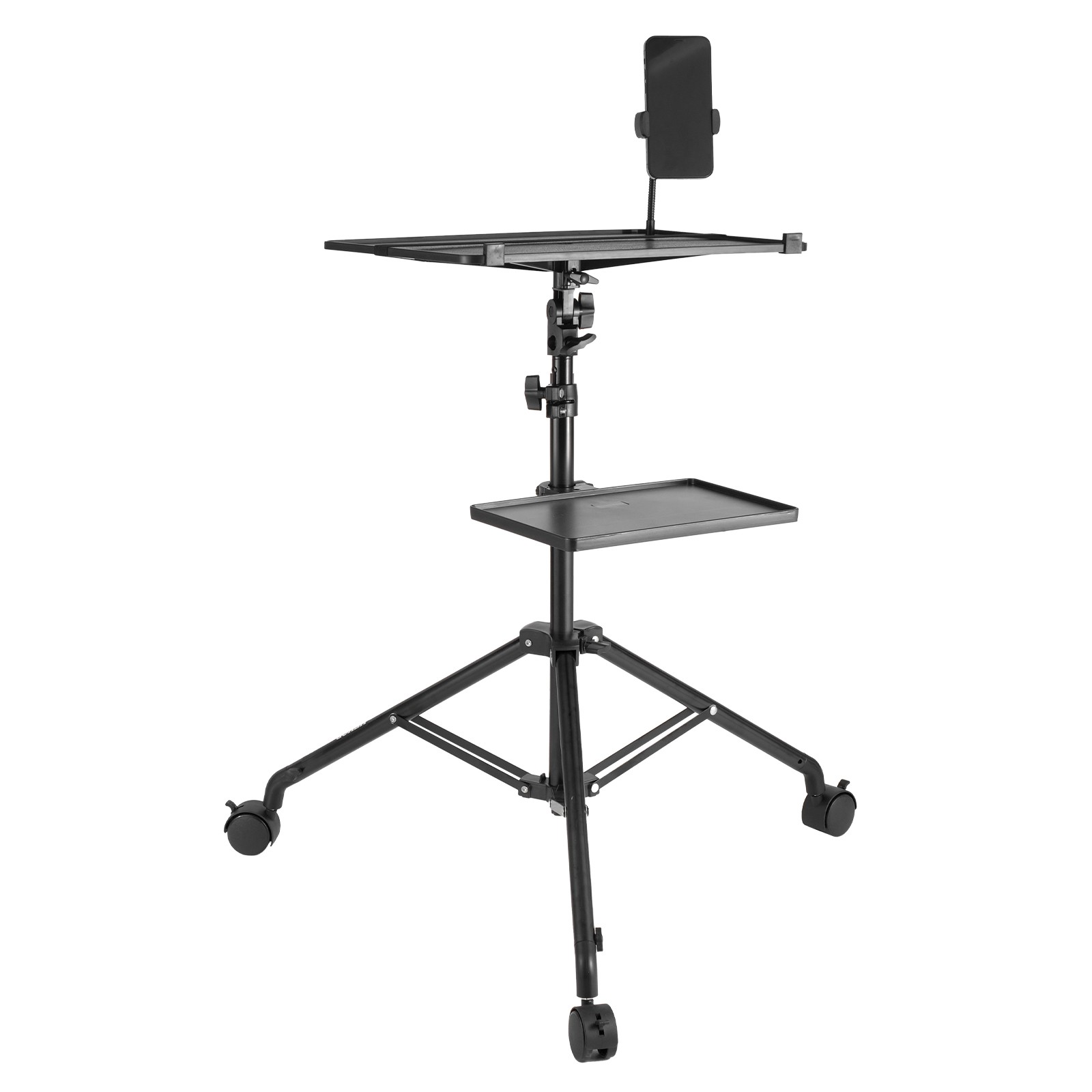 VEVOR Projector Stand with Wheels Laptop Stand Tripod Height from 31.3 to 67.3"