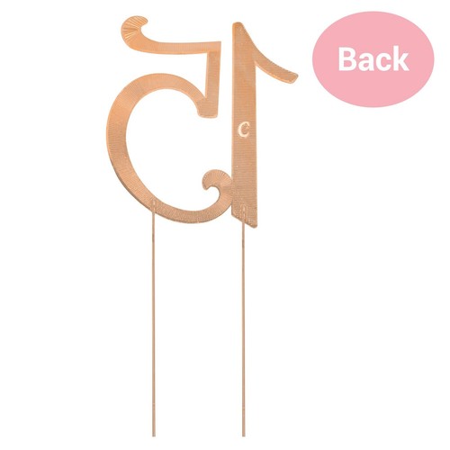 15 Cake Topper - Premium Rose Gold Metal - 15th Birthday or Anniversary Party... - Picture 7 of 9
