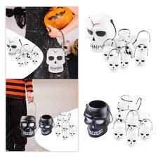 Wiadro na Halloween dla dzieci, szkieletowe wiadro na słodycze dla dziewczynek i