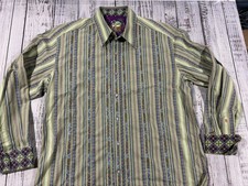 NEW Mens Robert Graham Shirt Sz L Button Down VTG 0103