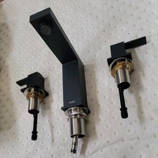 KE-9050 KENES 2 Handle Windespread Bathroom Faucet Brushed NIckel