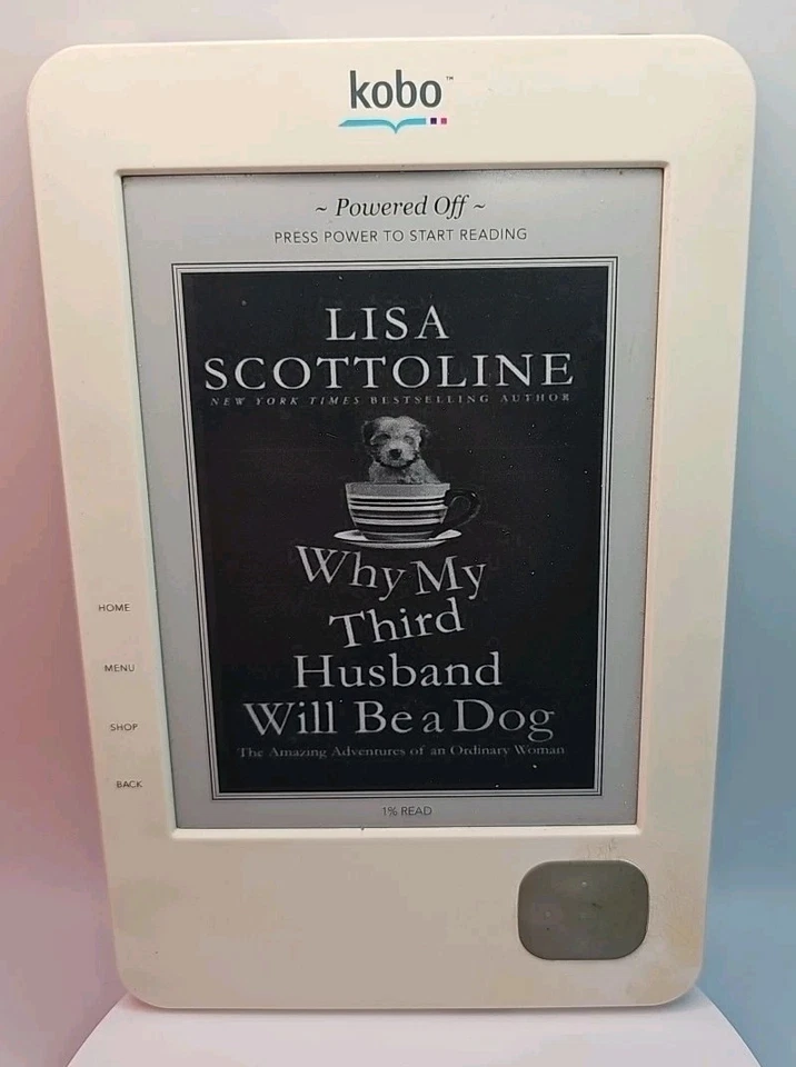 Kobo N647 Wireless eReader White With Purple Back Tested & Working 6" Screen - Image 3 of 4