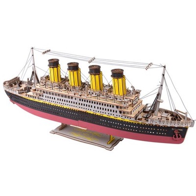 Bitopbi Large Size Titanic Model 3D Wooden Puzzles Cruise Large, A2 