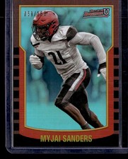 2021-22 Bowman University #2KB-1 Myjai Sanders 2000 Bowman Aqua #/150