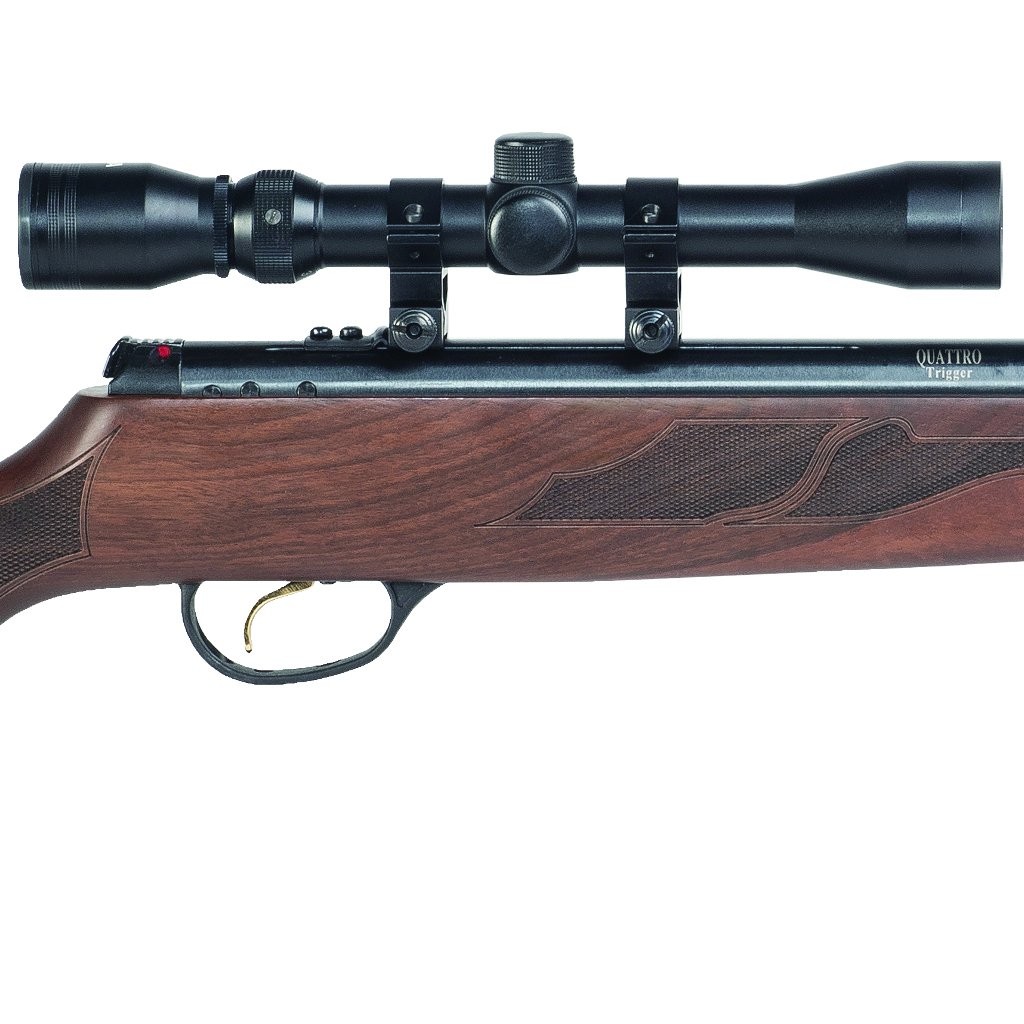 Scraped Air Rifle Hatsan Mod 95 Vortex .25 Caliber Wood Stock Break Barrel Air Rifle with ...
