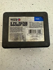 Matco Tools FSS5 5-Piece Filter Socket Set Tool Auto Car Mechanic Repair Sockets