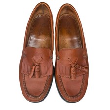 GH Bass Weejuns Marietta II Loafers Women 8M Brown Leather Tassel Kiltie Slip-On