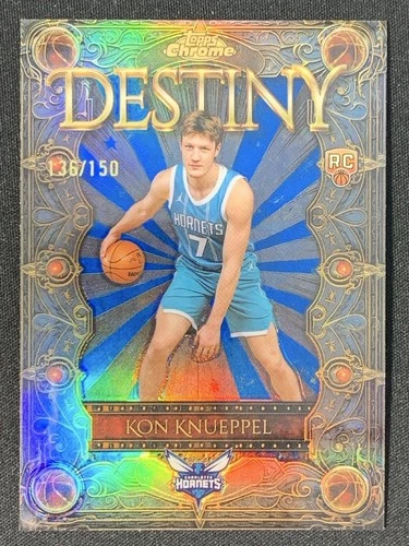 2025 Topps Chrome Kon Knueppel Refractors Blue (RAW)