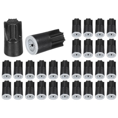30 Stück Wasserdichte Drahtverbinder, 22-12AWG, Twist Nut Caps, Schwarz