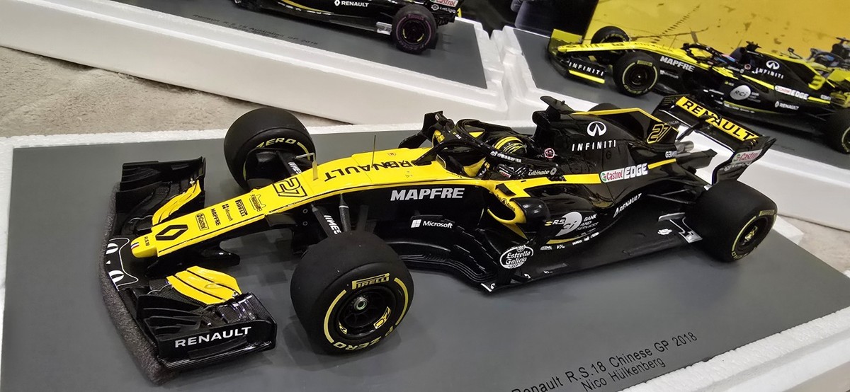 Renault F1カー ミニカー 1:18スケール F1 Renault RS18 Chinese Gp 2018 Nico Hülkenberg 1:18 Spark
