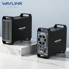 WAVLINK 2 Bay Hard Drive HDD/SSD Docking Station RAID Normal/LARGE/1/0 Dock