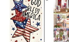 God Bless America 4th of July Patriotic Garden Flag 12x18 Garden Size-12 x 18"