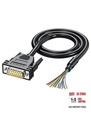 DB15 Cabel Solderless Breakout Connector, 15 pin Connector to 3FT DB15 male