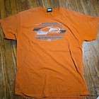Harley Davidson Screamin' Eagle V-Twin Power Vintage T-Shirt Orange Mens Medium