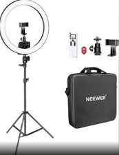 Neewer Advanced 16  LED Ring Light Kit New, No Box   Stand  Remote   3200  560