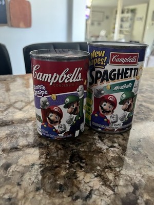 Mario Bros Campbell s Spaghetti Meatballs and Soup Men's