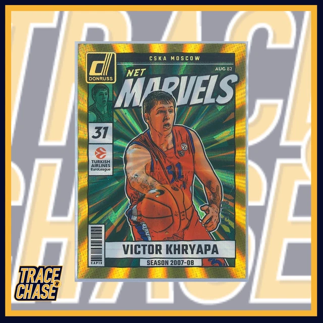 2024-25 Panini Donruss Euroleague BK Victor Khryapa Net Marvels Gold 05/10 #25