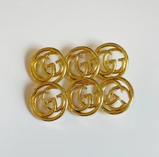 Gucci Gold Button STAMPED | 6 PC Bundle 22mm