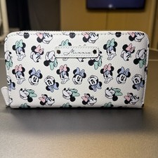 Disney Minnie Mouse Zip Around Character Wallet With Wristlet New Without Tags