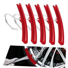 5PCS Car Tire Changing Rim Protector, Wheel Rim Protector, Tire Changer Red