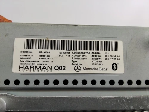 A2059004236 Sistema Audio/Radio Cd para MERCEDES-BENZ CLASE GLC (BM 253) 1783506 - Imagen 7 de 10