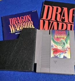 Dragon Warrior (Nintendo NES, 1989) Authentic W/ Manual, Poster