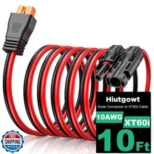 Oududianzi 10AWG XT60i Solar Cable 10FT, Solar to XT60i Adapter 3