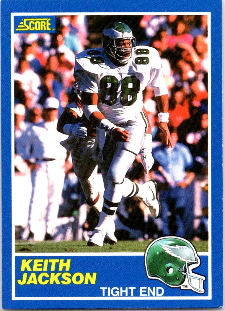 1989 Score - Keith Jackson #101b RC - Near Mint or Better