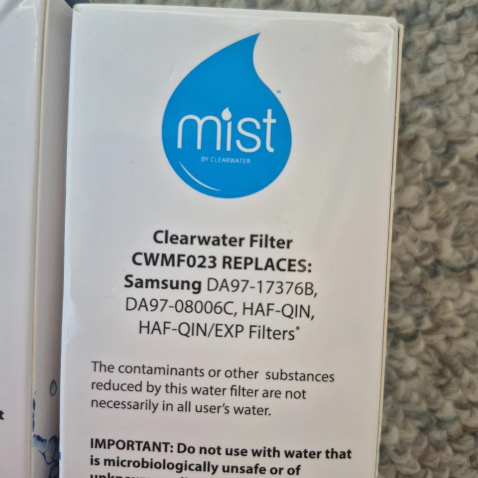 2 NEW Mist Clearwater Replacement Filter CWMF023 Pack of 2 DA97-17376B Lot - Image 3 of 4