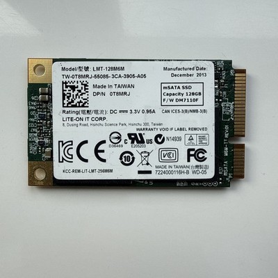 128GB SSD - Lite-On LMT-128M6M mSATA Solid State Drive - getestet & funktionsfähig