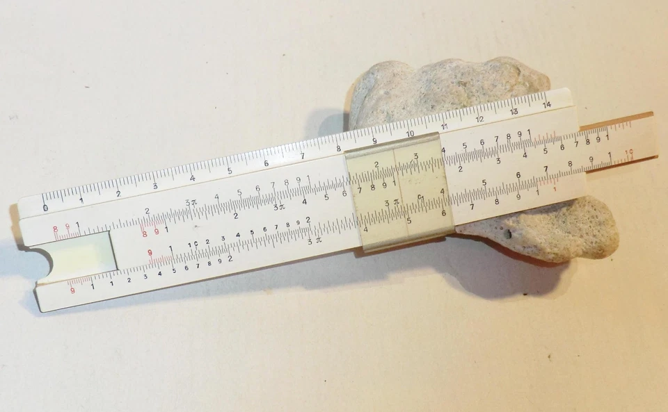 Rechenschieber Reklame ROBERT-BOSCH GmbH STUTTGART Germany MINI Holzkern um 1950 - Bild 4 von 4