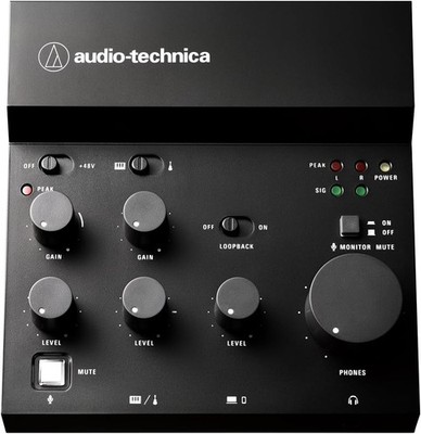 Audio-Technica AT-UMX3 USB Audio Mixer Audio Interface für Streaming DTM und