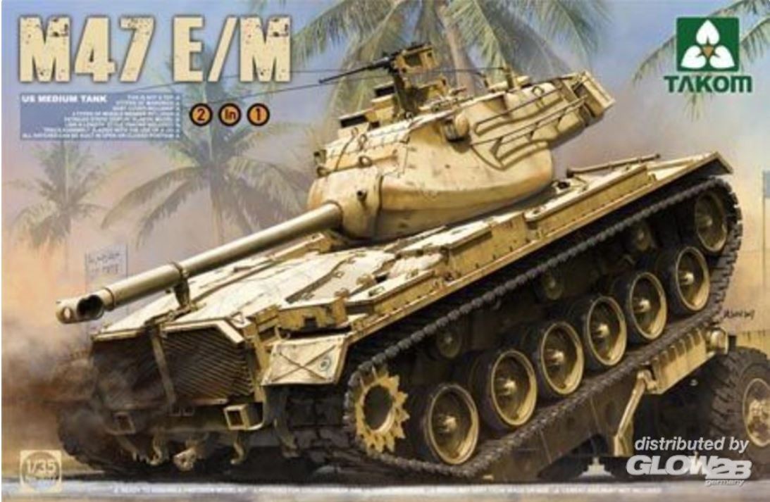 Takon 1:35 - 02072 US Medium Tank M47 E/M 2 in 1 Tank Kit