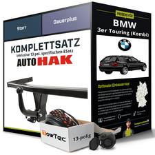 Für BMW 3er Touring (Kombi) Typ E46 Anhängerkupplung starr +eSatz 13pol 99- NEU
