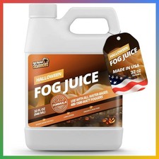 Fog Machine Liquid - 32oz Smoke Machine Fog Juice for Halloween Party, Long-Last