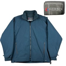 Gerber Outerwear 51S1 Warrior Soft Shell Fleece Jacket Size Medium Dark Navy