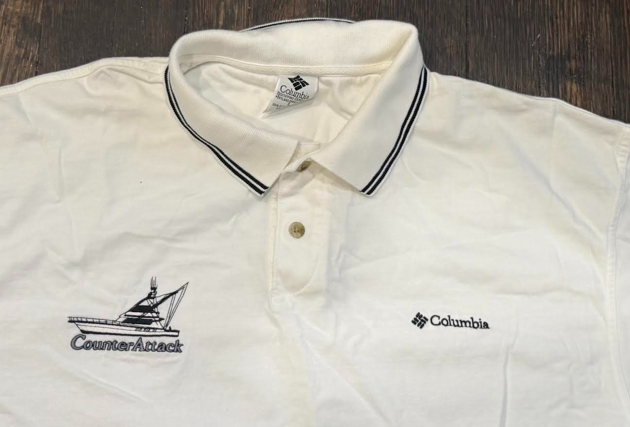 Vintage Columbia Sailing Golf Polo Athletic Men's Large Short Sleeve Shirt image 6