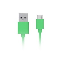 Green Color 5 feet Long USB Data Sync Charger Cable MicroUSB Connector Cord Wire
